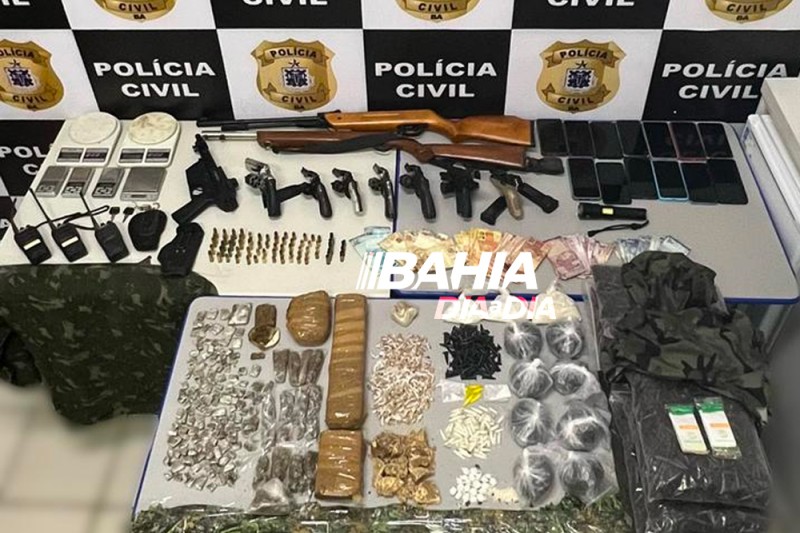 Foto: Divulgação - Polícia Civil desarticula base criminosa em assentamento e apreende armas e drogas em Itabela