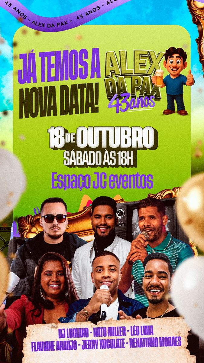 Itabela: Vereador Alex da Pax comemora aniversrio com grande festa neste sbado (18)