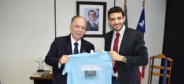 Neto Carlleto, ao lado do vice governador da Bahia, Jo�o Le�o (PP). (Foto: Reprodu��o/Facebook)