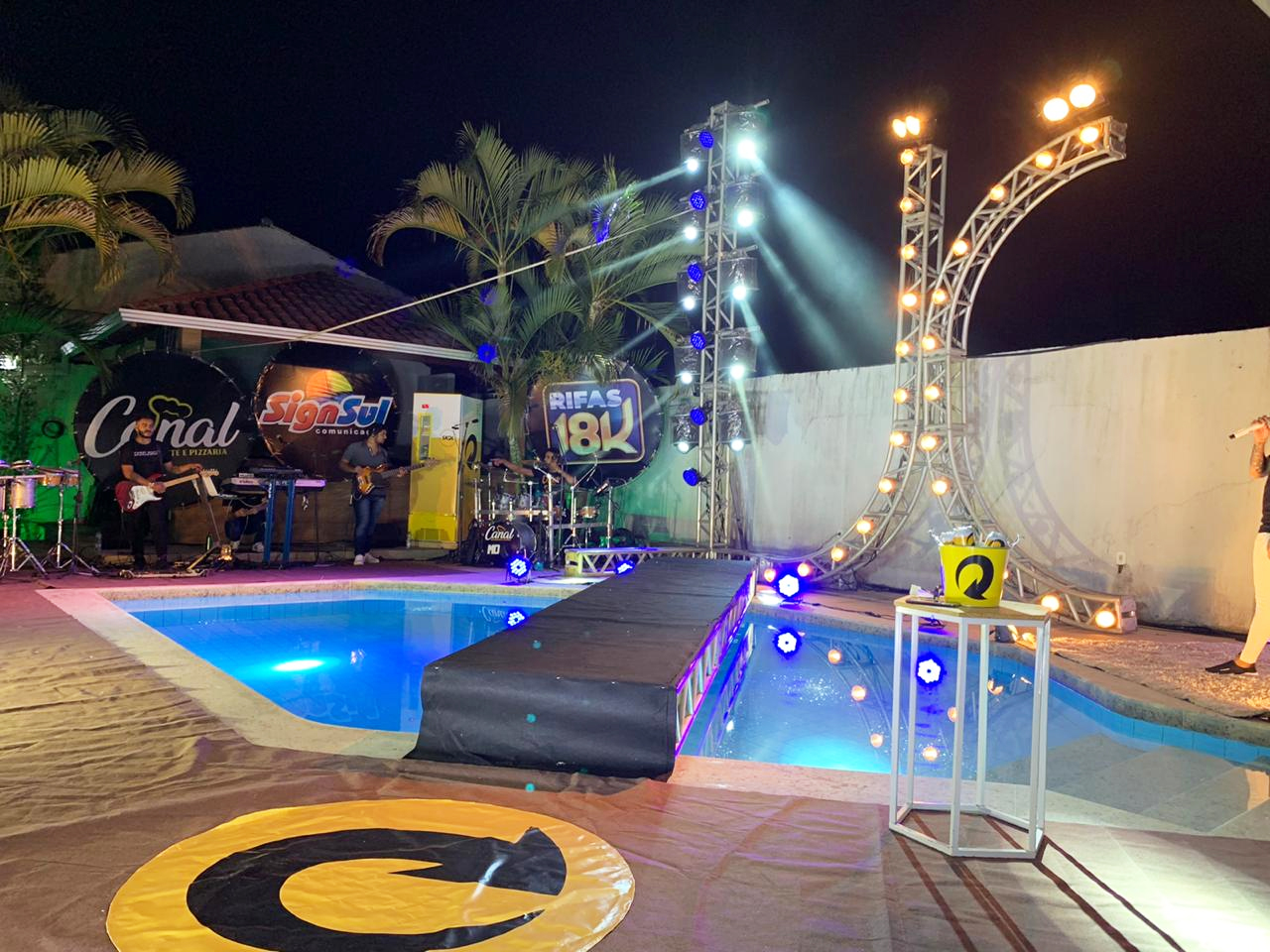 O show Domingão do #JC foi feito no espaço Damázio em Eunápolis e teve a duração 3h30. (Foto: BAHIA DIA A DIA)