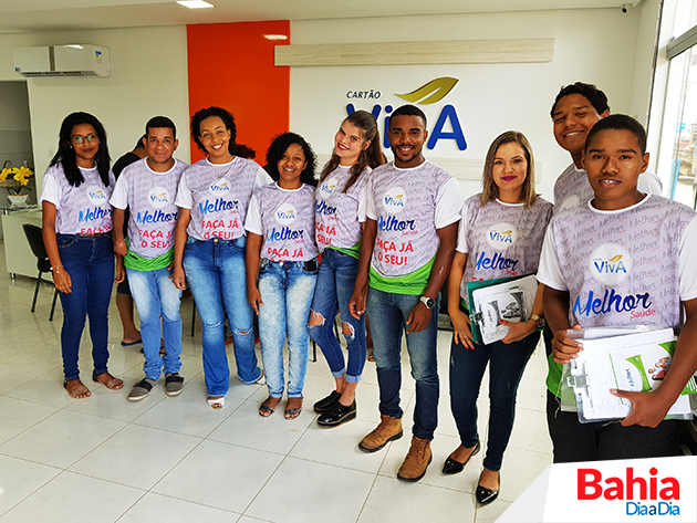 Promotores de vendas do Cartão Viva Melhor Saúde. (Foto: Alex Gonçalves/BAHIA DIA A DIA) Promotores de vendas do Cartão Viva Melhor Saúde. (Foto: Alex Gonçalves/BAHIA DIA A DIA)