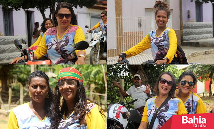 Alegria e muita adrenalina marcam o passeio das motoqueiras em Guaratinga. (Foto: Àlex Mateus/BAHIA DIA A DIA)