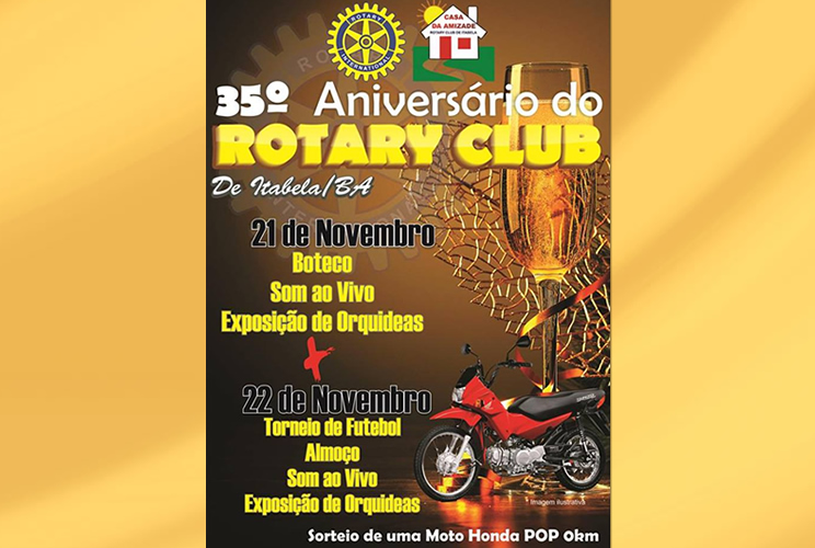 Aniversário de 35 anos do Rotary Club de Itabela. 