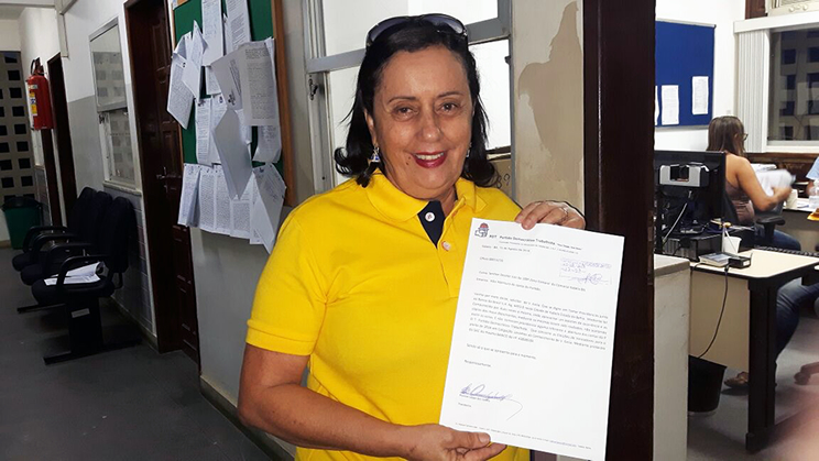 Sueli Caribé é primeira mulher a concorrer a vaga do executivo em Itabela 